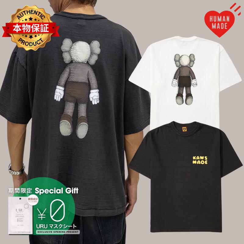 HUMAN MADE ヒューマンメイド 【本物保証】 Tシャツ ストリート系 ユニセックス ヒューマンメイド x カウズ カウズ メイド グラフィック Tシャツ #3 "ブラック" XX27TE016