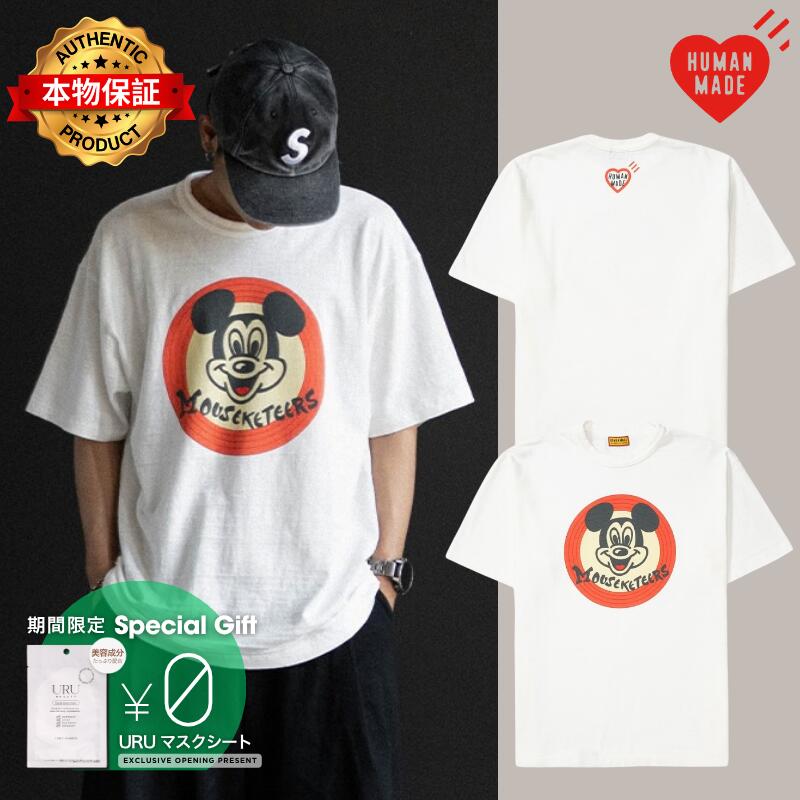 HUMAN MADE ヒューマンメイド 【本物保証】 Tシャツ ストリート系 ユニセックス ヒューマンメイド ミッキーマウス クラブ グラフィックTシャツ "ホワイト"