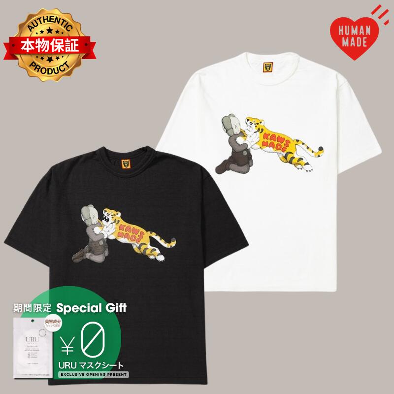 HUMAN MADE ヒューマンメイド 【本物保証】 Tシャツ ストリート系 ユニセックス ヒューマンメイド x カウズ カウズ メイド グラフィック Tシャツ #2 "ブラック" XX27TE015