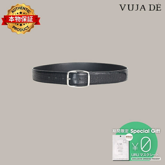 VUJA DE ヴジャ・デ 【本物保証】 ベルト ストリート系 メンズ Embossed Croc Leather Belt