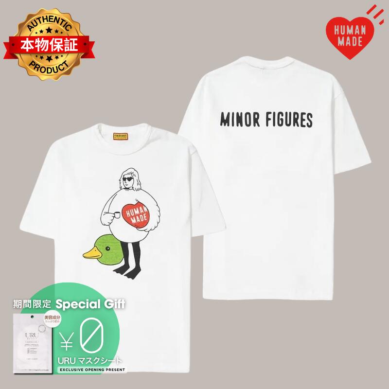 HUMAN MADE ヒューマンメイド 【本物保証】 Tシャツ ストリート系 ユニセックス ヒューマンメイド x マイナーフィギュアズ グラフィック Tシャツ "ホワイト"