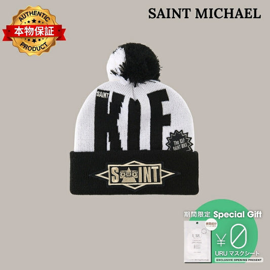 SAINT MICHAEL 聖ミカエル 【本物保証】 ニット ストリート系 メンズ KLF_KNIT CAP/KLF