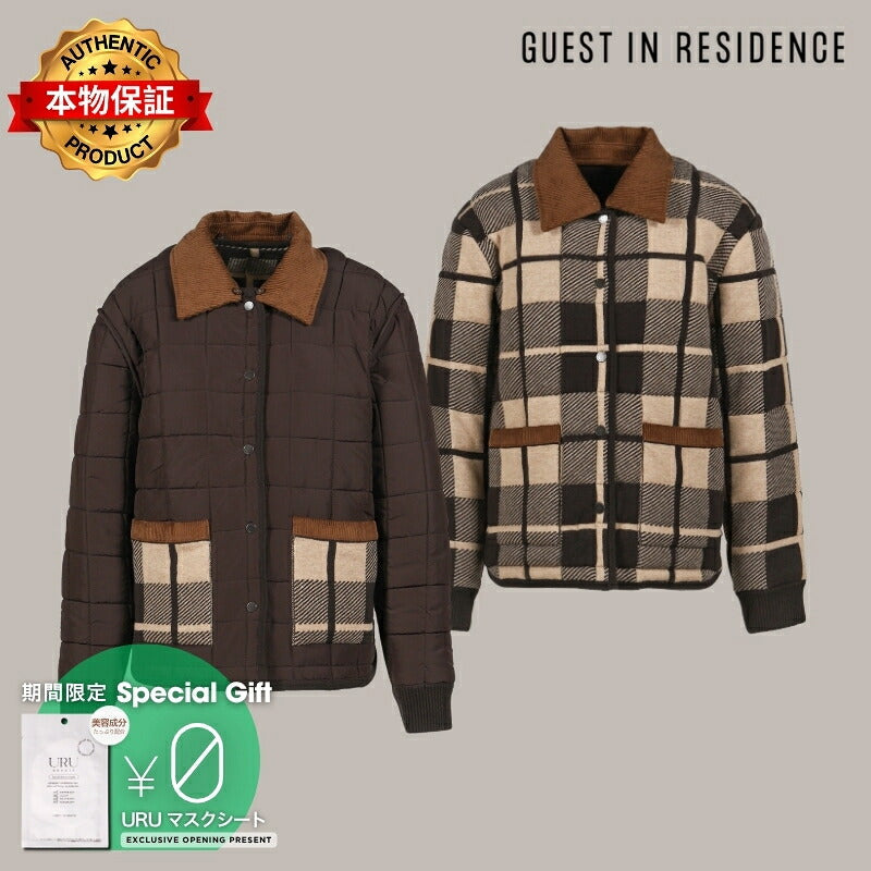 Guest In Residence ゲスト イン レジデンス 【本物保証】 ジャケット ストリート系 レディース QUILTED PLAID LINER JACKET