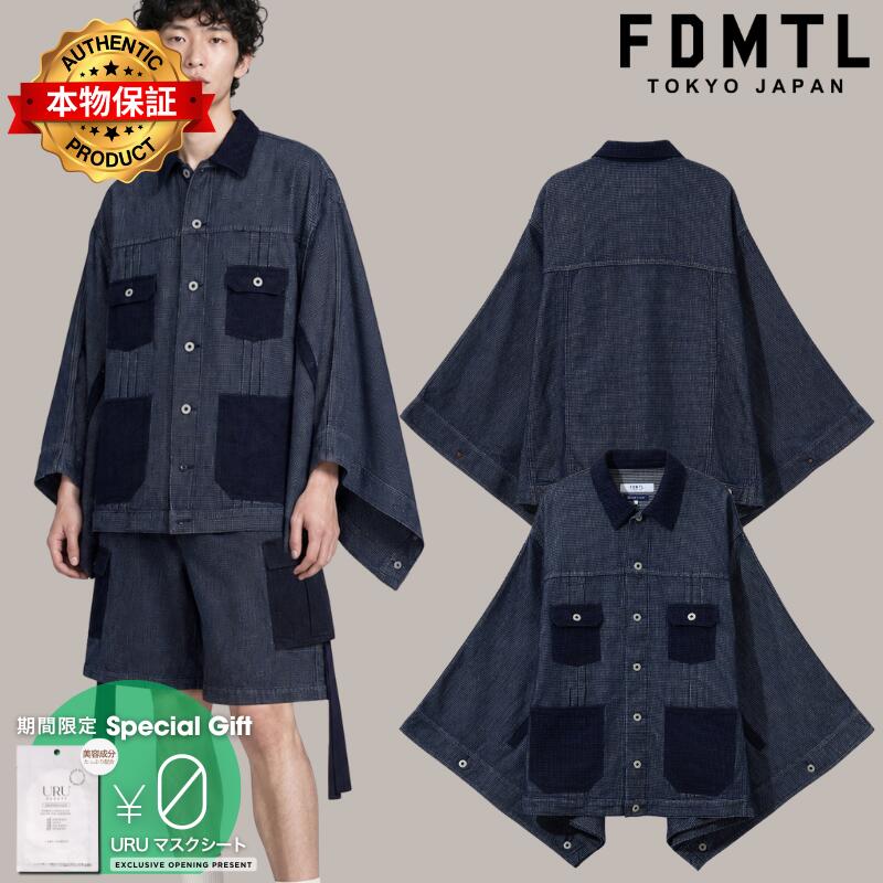 Fdmtl ファンダメンタル 【本物保証】 ジャケット ストリート系 メンズ Cape Coverall Jacket Rinse