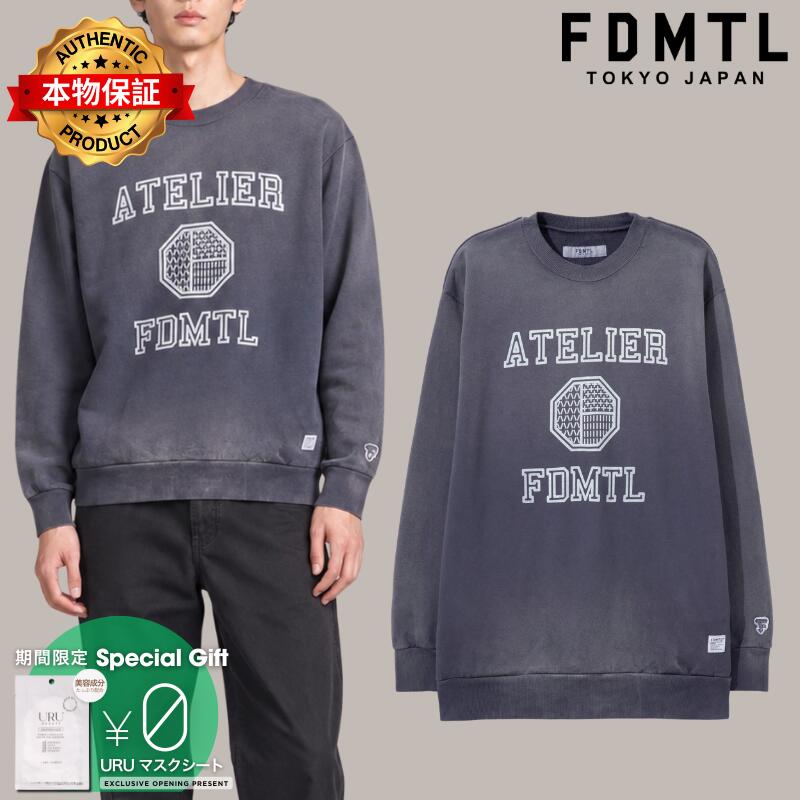 Fdmtl ファンダメンタル 【本物保証】 スウェット・トレーナー  ストリート系 メンズ Printed Sweat Shirt 3YR Wash