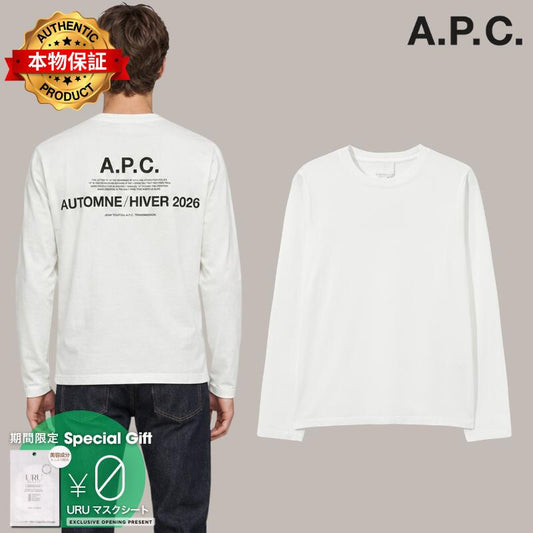 Apc アーペーセー 【本物保証】 Tシャツ ストリート系 ユニセックス Long-Sleeved A.P.C. Autumn/Winter 26 T-Shirt