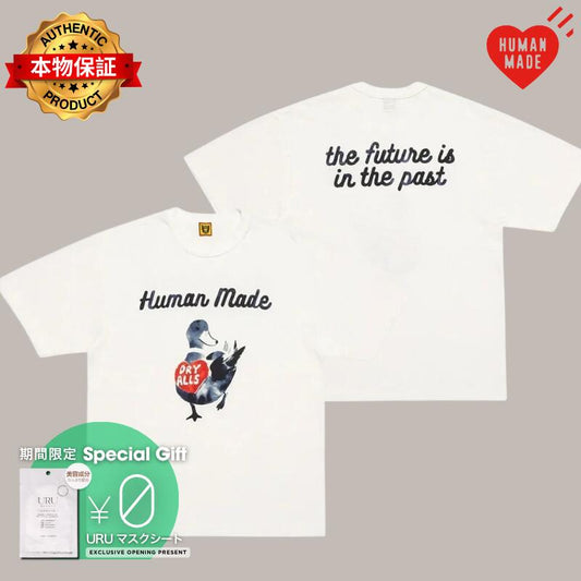 HUMAN MADE ヒューマンメイド 【本物保証】 Tシャツ ストリート系 ユニセックス ヒューマンメイド グラフィック Tシャツ #3 "ホワイト" HM27TE023