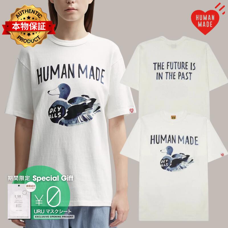HUMAN MADE ヒューマンメイド 【本物保証】 Tシャツ ストリート系 ユニセックス ヒューマン メイド グラフィック Tシャツ "ホワイト" HM25TE022