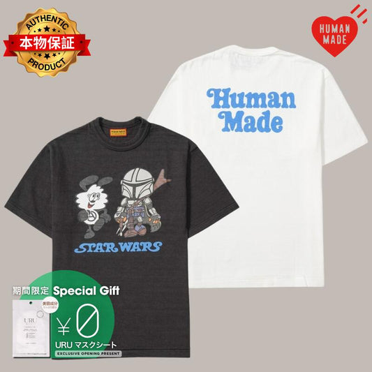 HUMAN MADE ヒューマンメイド 【本物保証】 Tシャツ ストリート系 ユニセックス ヒューマンメイド x スターウォーズ グラフィックTシャツ #1 バイ ヴェルディ "ブラック"