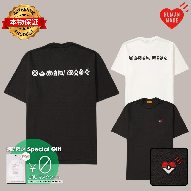 HUMAN MADE ヒューマンメイド 【本物保証】 Tシャツ ストリート系 ユニセックス ヒューマンメイド x ポケモン メイド グラフィック Tシャツ (アンノーン) "ブラック"