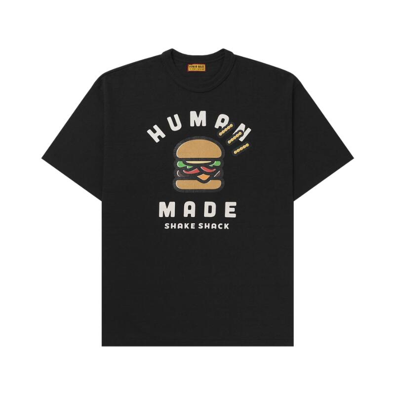HUMAN MADE ヒューマンメイド 【本物保証】 Tシャツ ストリート系 ユニセックス ヒューマンメイド x シェイクシャック Tシャツ "ブラック"