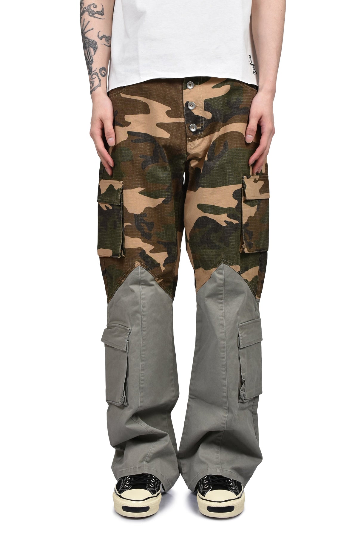 JUN/NAKAYAMA ジュン/中山 【本物保証】 カーゴパンツ ストリート系 メンズ BICOLOR CARGO PANTS / CAMO