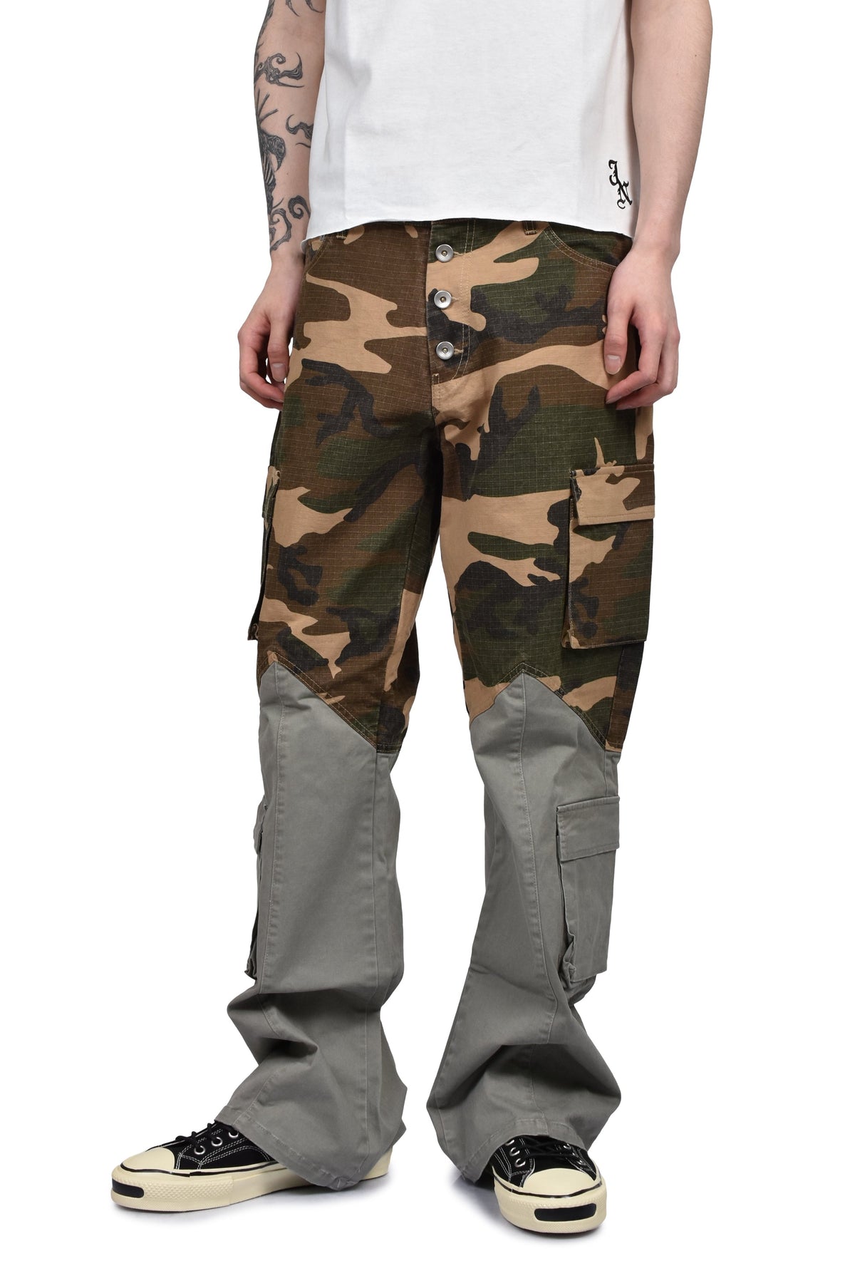 JUN/NAKAYAMA ジュン/中山 【本物保証】 カーゴパンツ ストリート系 メンズ BICOLOR CARGO PANTS / CAMO