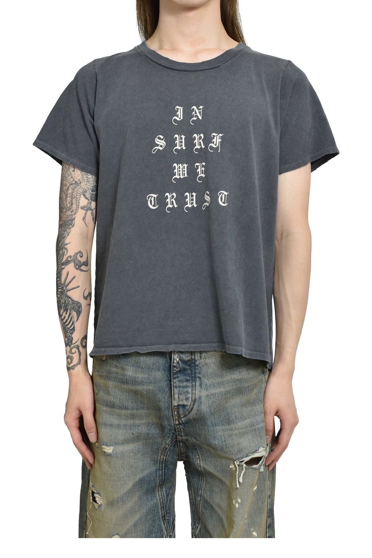 JUN/NAKAYAMA ジュン/中山 【本物保証】 Tシャツ ストリート系 メンズ I.S.W.T T-SHIRTS / BLK