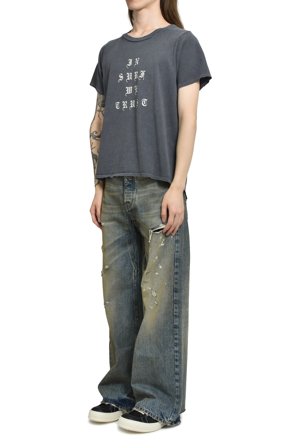 JUN/NAKAYAMA ジュン/中山 【本物保証】 Tシャツ ストリート系 メンズ I.S.W.T T-SHIRTS / BLK