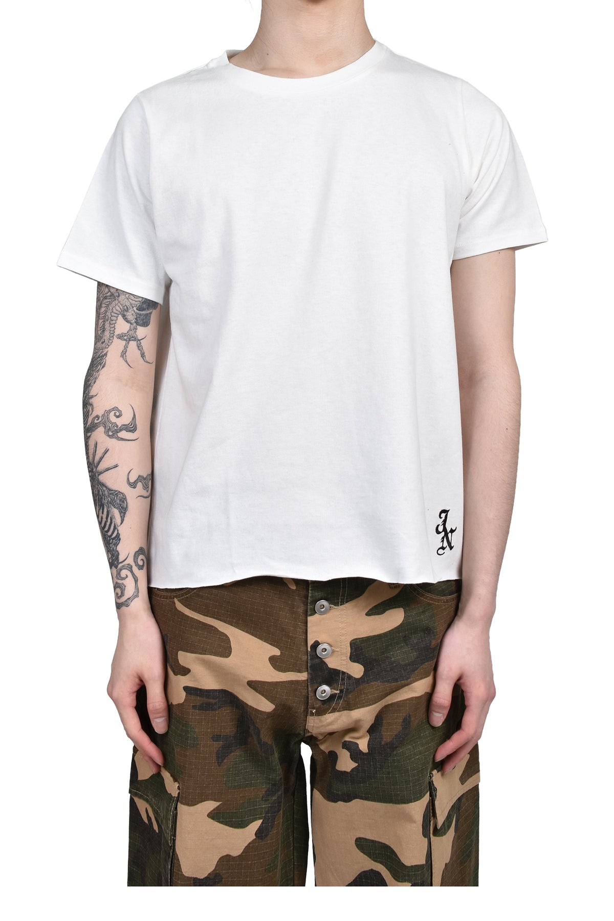 JUN/NAKAYAMA ジュン/中山 【本物保証】 Tシャツ ストリート系 メンズ JN SHORT SLEEVE TEE / OFF WHT