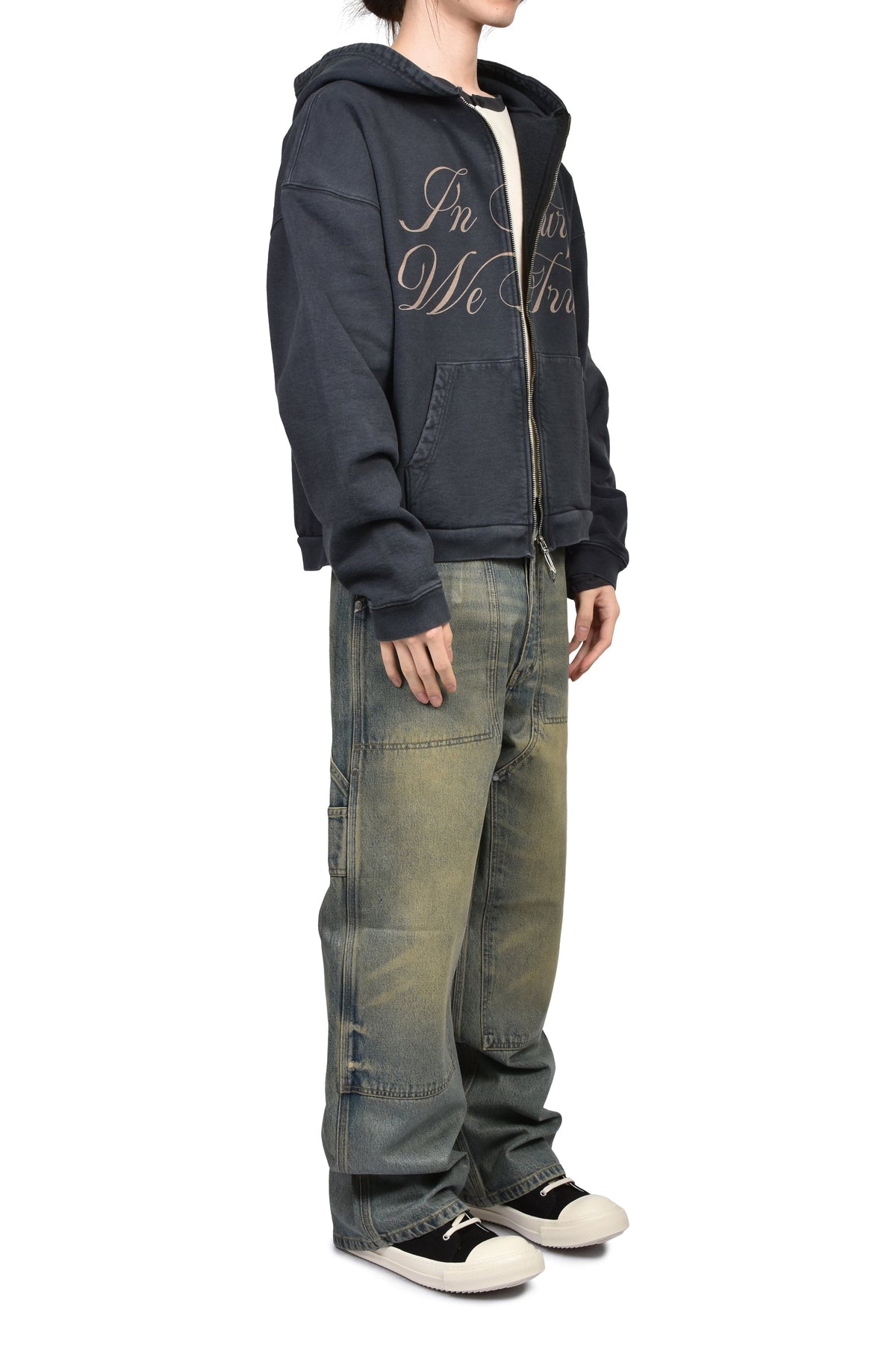 JUN/NAKAYAMA ジュン/中山 【本物保証】 パーカー ストリート系 メンズ MOTOR ZIP HOODIE / BLK