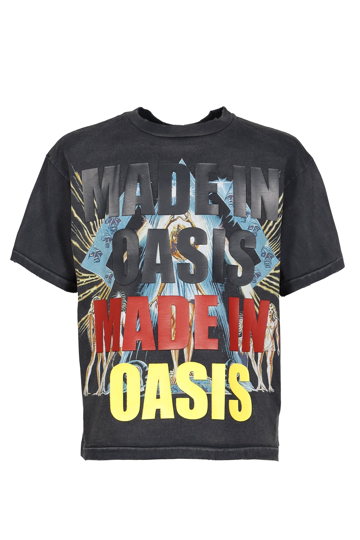 JUN/NAKAYAMA ジュン/中山 【本物保証】 Tシャツ ストリート系 メンズ OASIS T-SHIRTS / BLK
