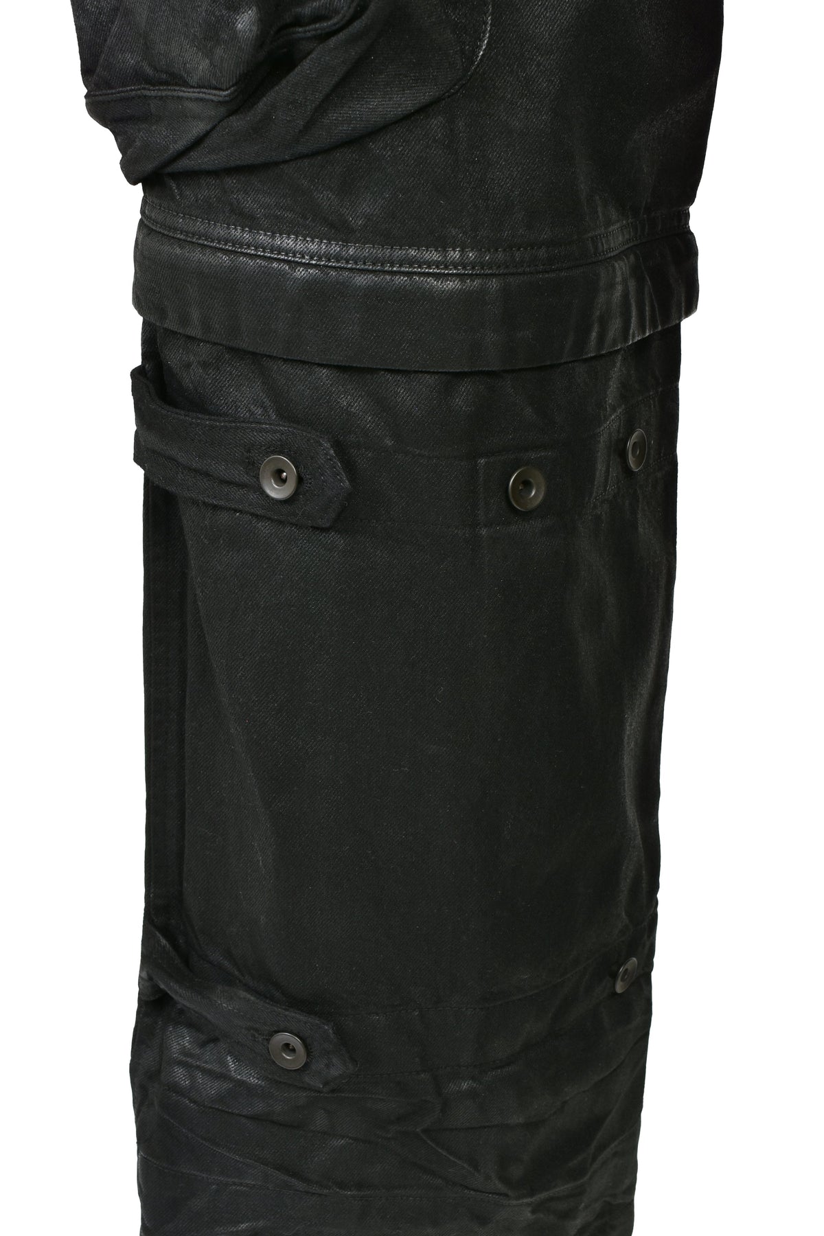 JULIUS ユリウス 【本物保証】 デニムパンツ ストリート系 メンズ 12oz DENIM GASMASK WIDE TROUSER (20TH EXCLUSIVE) / BLK