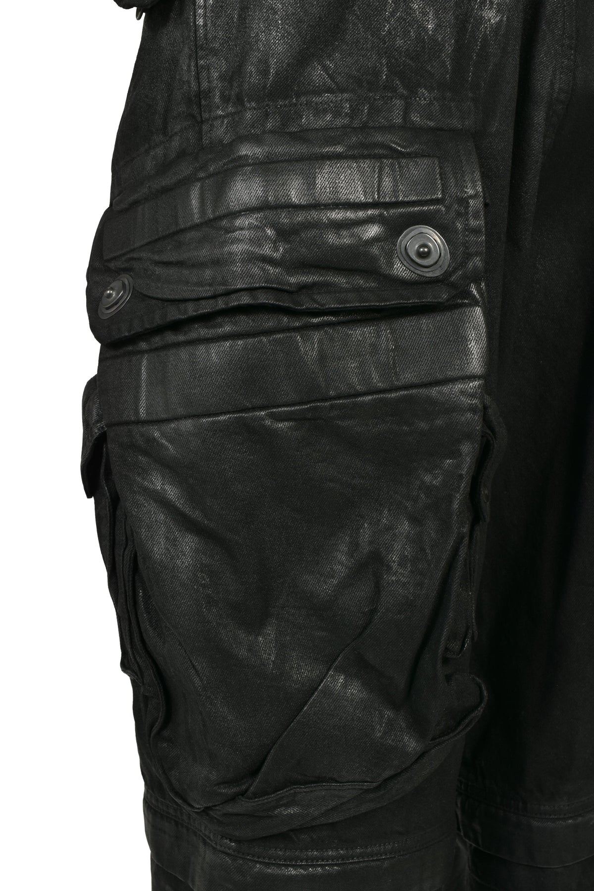 JULIUS ユリウス 【本物保証】 デニムパンツ ストリート系 メンズ 12oz DENIM GASMASK WIDE TROUSER (20TH EXCLUSIVE) / BLK