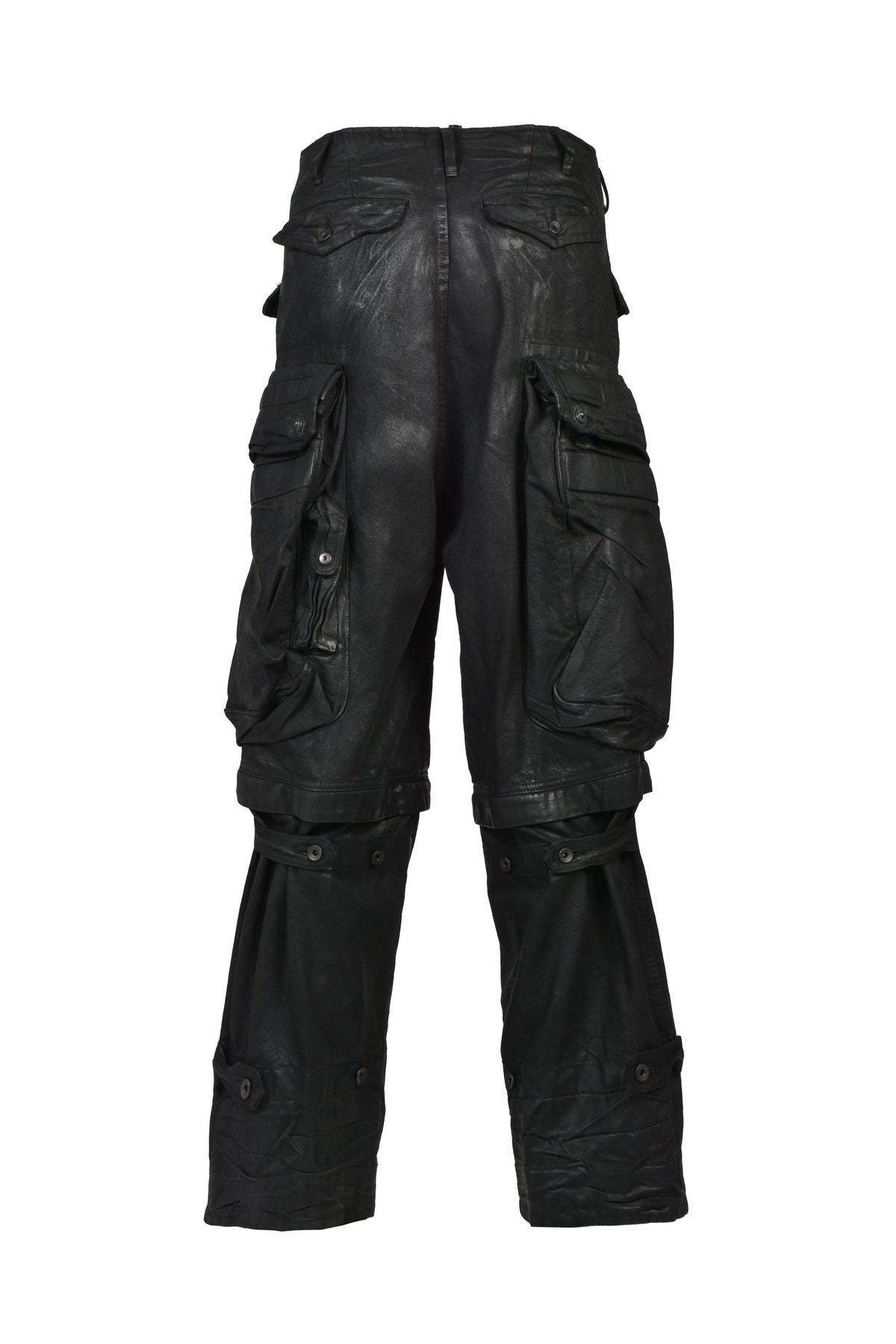 JULIUS ユリウス 【本物保証】 デニムパンツ ストリート系 メンズ 12oz DENIM GASMASK WIDE TROUSER (20TH EXCLUSIVE) / BLK