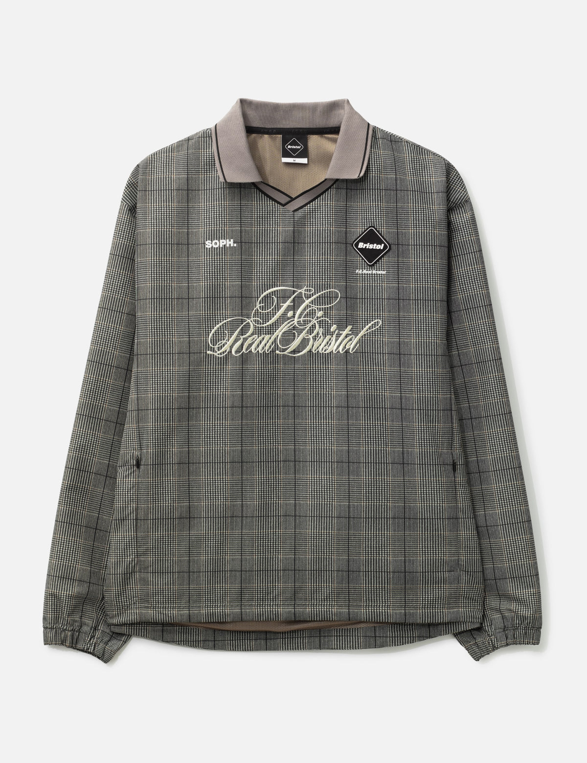 F C Real Bristol エフシーレアルブリストル 【本物保証】 シャツ ストリート系 メンズ Plaid Practice Polo Collar Piste