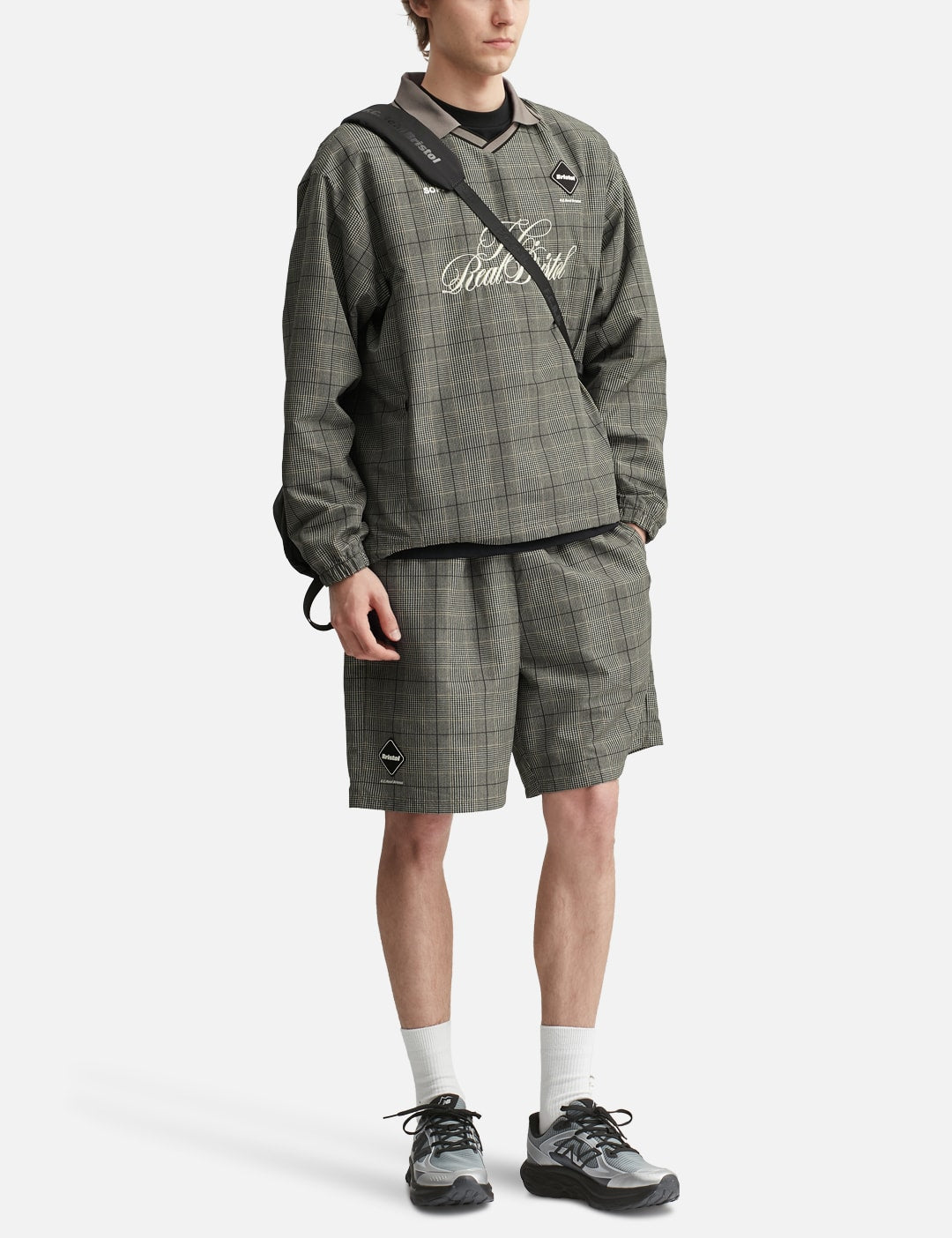 F C Real Bristol エフシーレアルブリストル 【本物保証】 シャツ ストリート系 メンズ Plaid Practice Polo Collar Piste