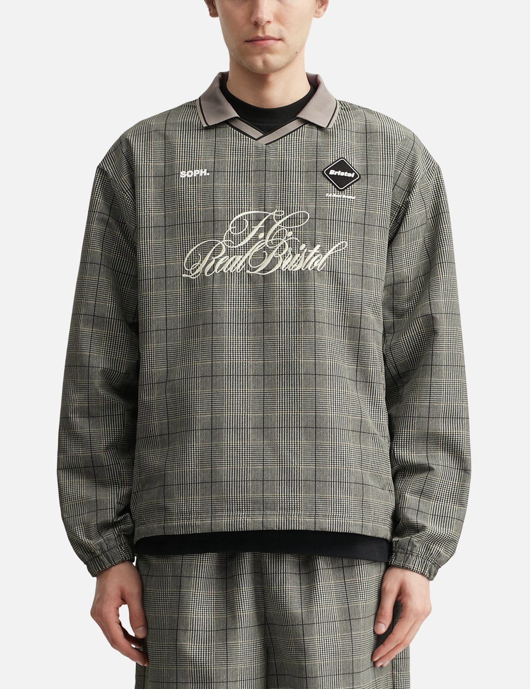 F C Real Bristol エフシーレアルブリストル 【本物保証】 シャツ ストリート系 メンズ Plaid Practice Polo Collar Piste