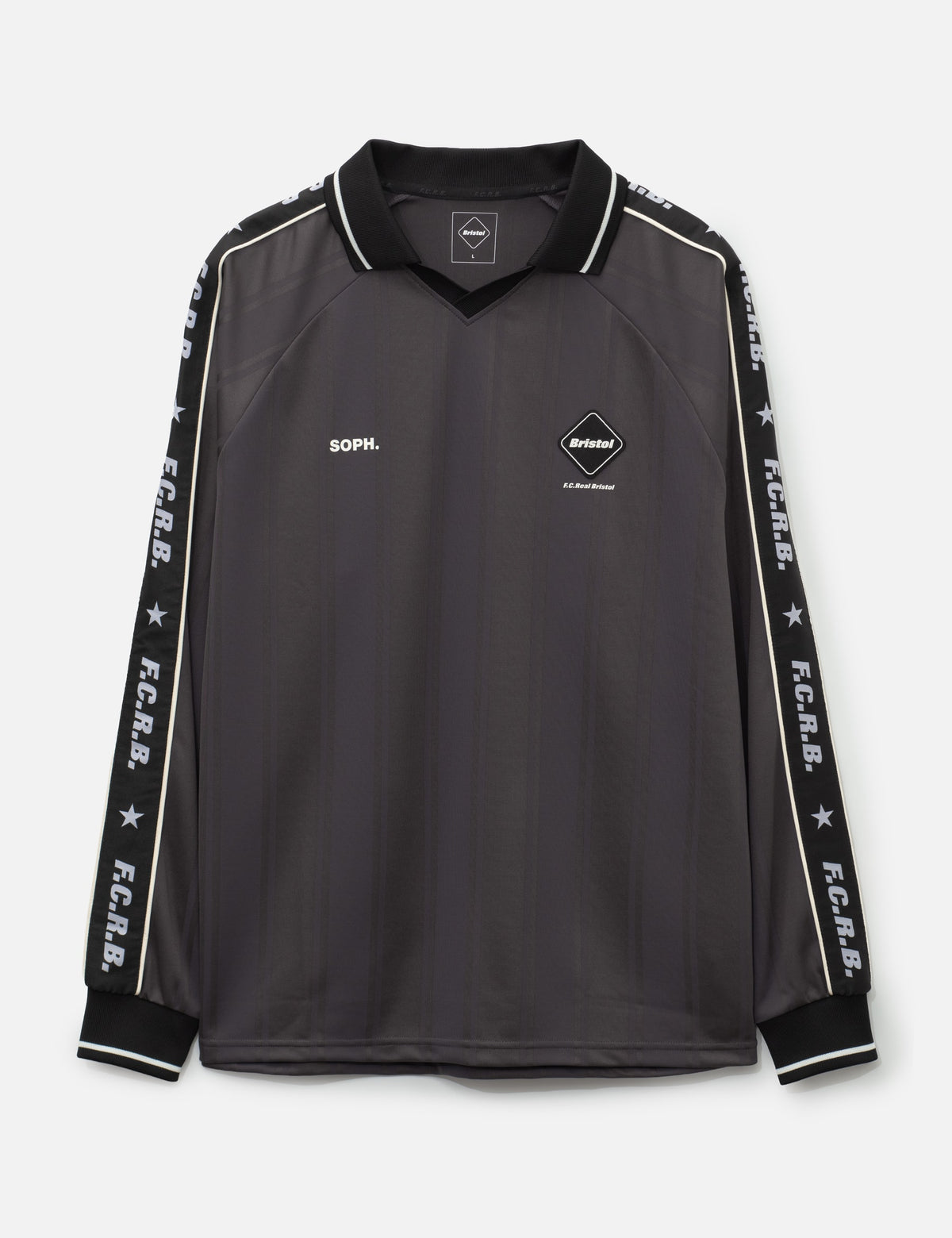 F C Real Bristol エフシーレアルブリストル 【本物保証】 シャツ ストリート系 メンズ Shadow Weave Stripe L/S Top