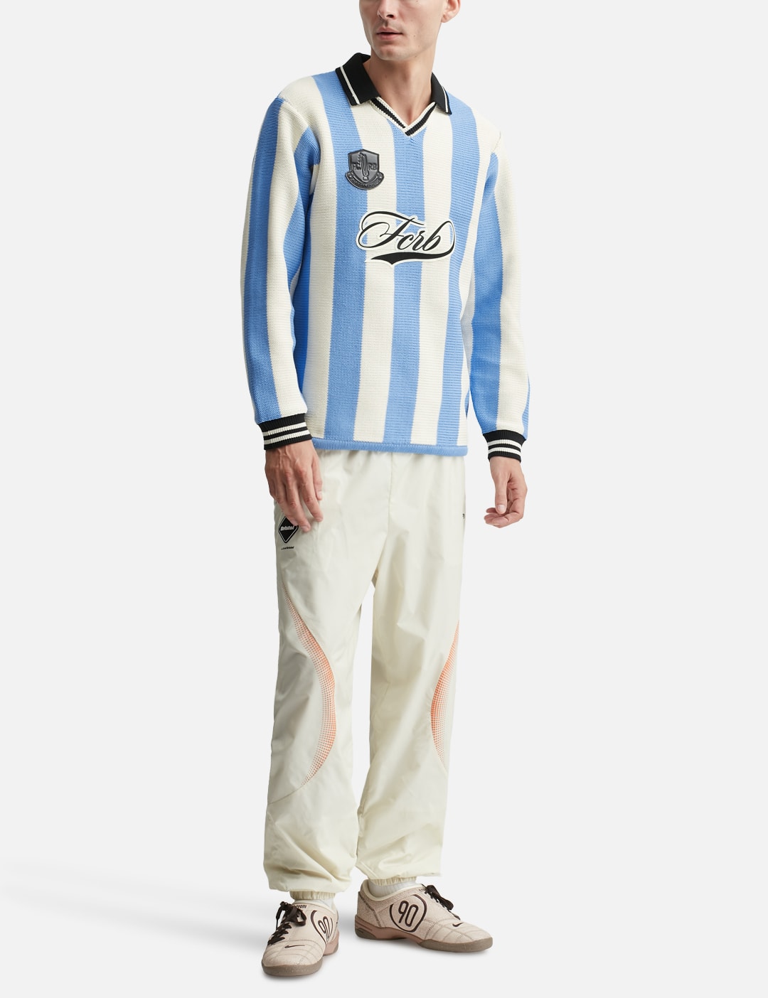 F C Real Bristol エフシーレアルブリストル 【本物保証】 Tシャツ ストリート系 メンズ Stripe Knit Shirt