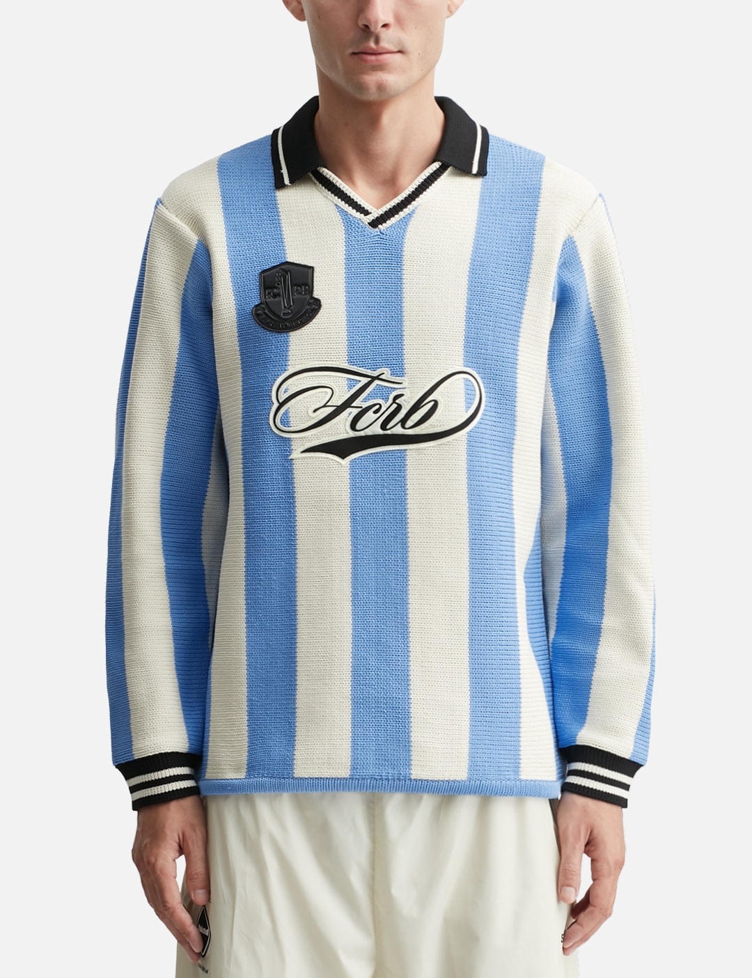 F C Real Bristol エフシーレアルブリストル 【本物保証】 Tシャツ ストリート系 メンズ Stripe Knit Shirt