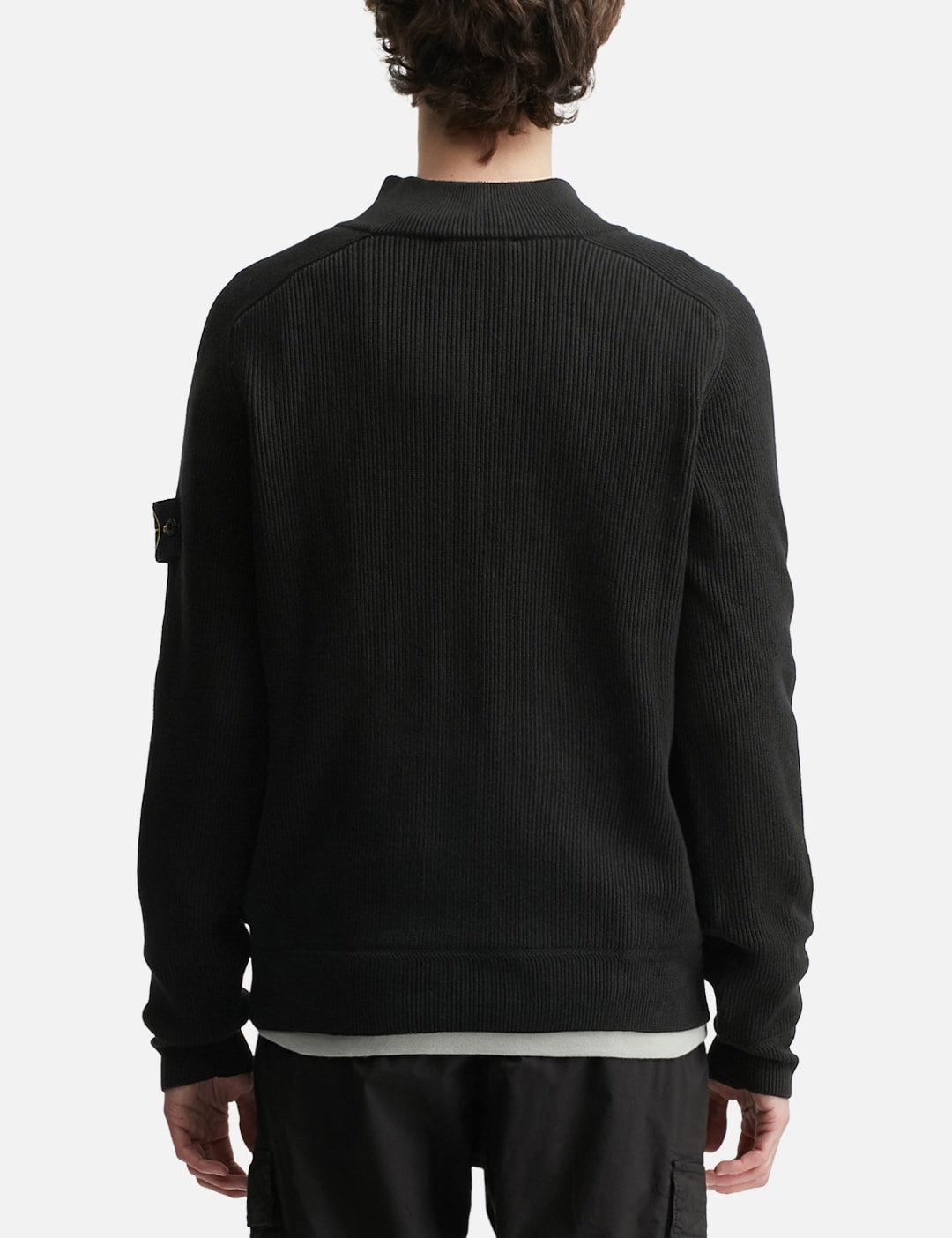 Stone Island ストーンアイランド 【本物保証】 ニット ストリート系 メンズ Half Zip Waffle Knit