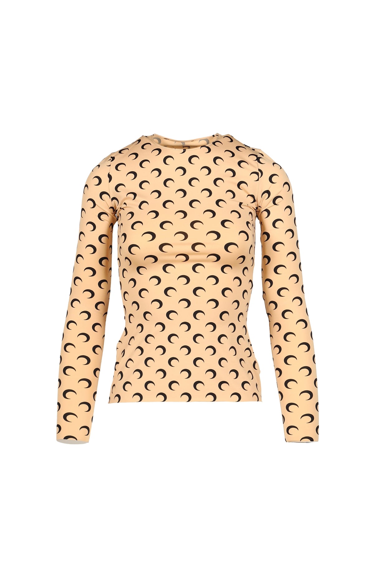 Marine Serre マリーン セル 【本物保証】 スウェット ストリート系 レディース MOON PRINTED JERSEY LS CREWNECK TOP / INVERSE TAN