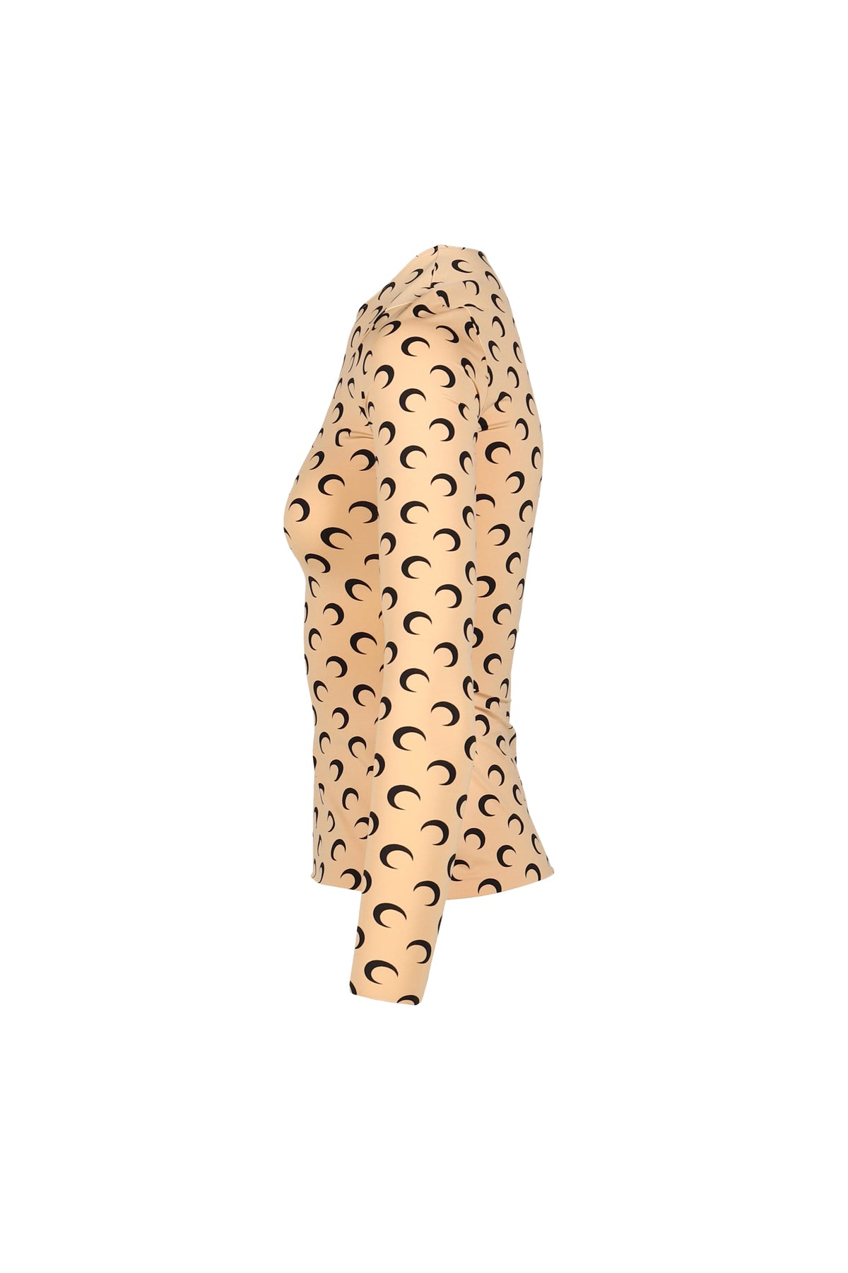 Marine Serre マリーン セル 【本物保証】 スウェット ストリート系 レディース MOON PRINTED JERSEY LS CREWNECK TOP / INVERSE TAN