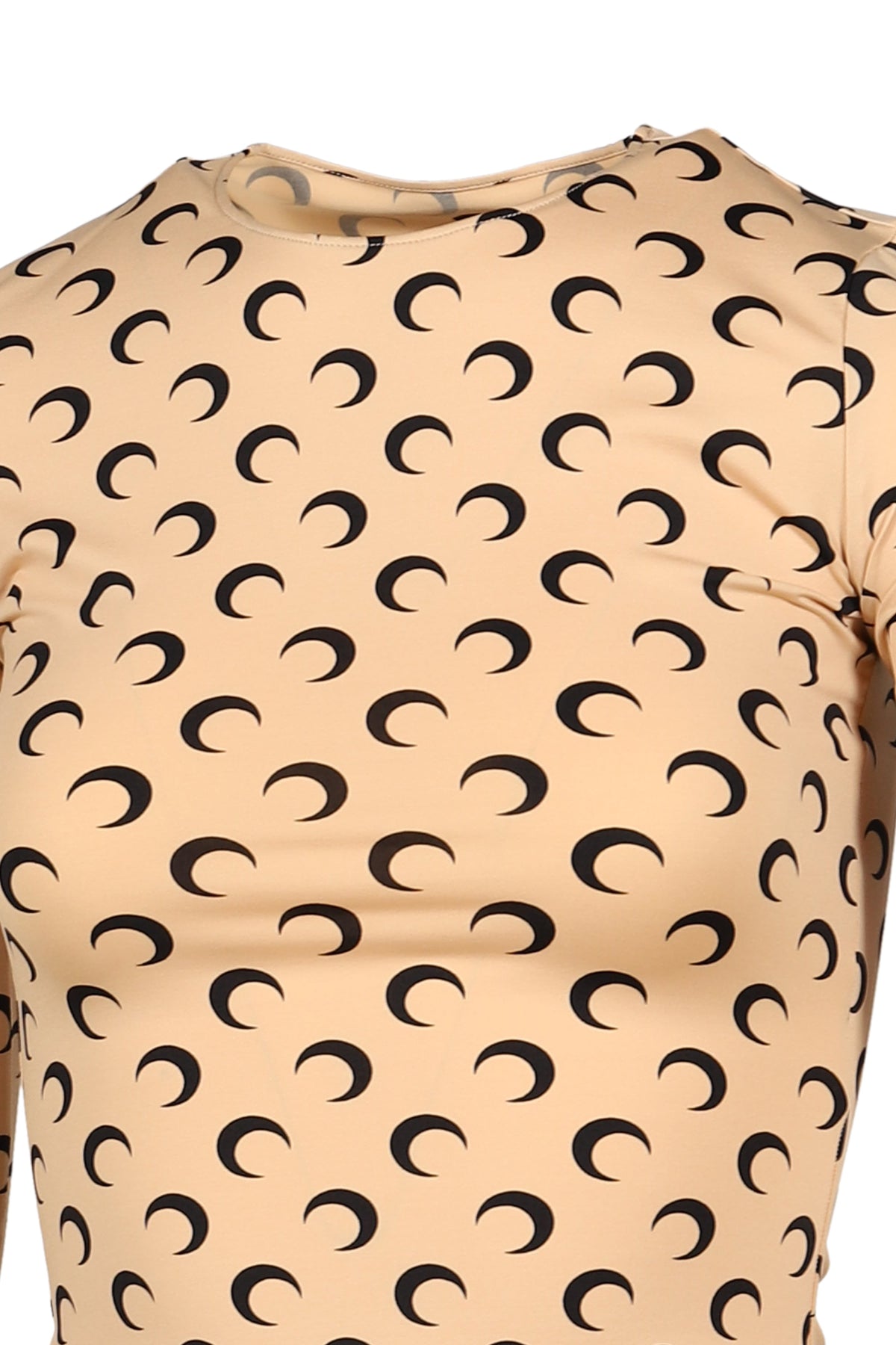 Marine Serre マリーン セル 【本物保証】 スウェット ストリート系 レディース MOON PRINTED JERSEY LS CREWNECK TOP / INVERSE TAN