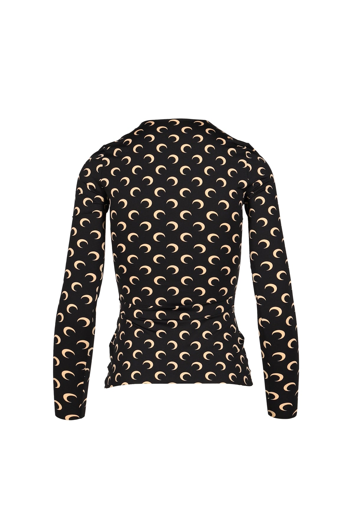 Marine Serre マリーン セル 【本物保証】 スウェット ストリート系 レディース MOON PRINTED JERSEY LS CREWNECK TOP / INVERSE TAN