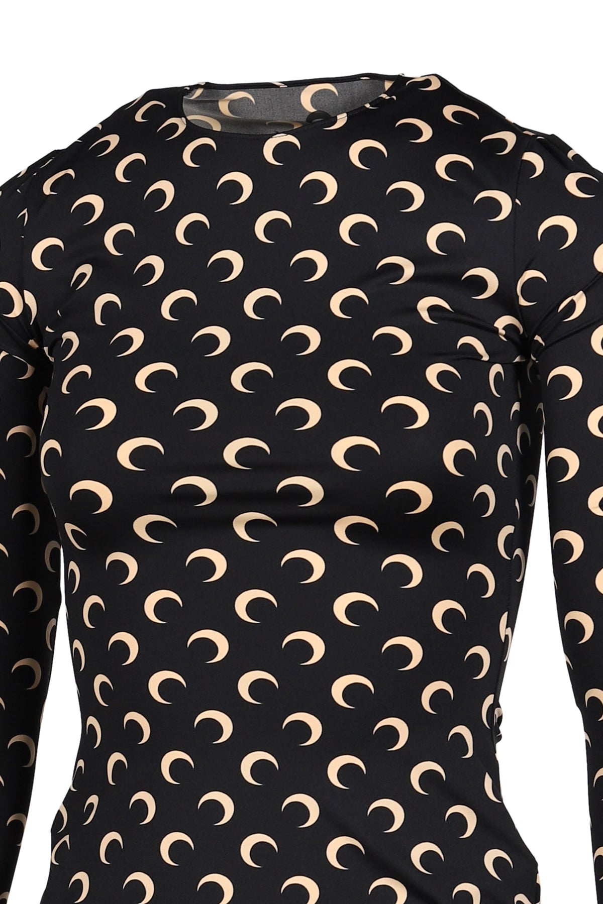 Marine Serre マリーン セル 【本物保証】 スウェット ストリート系 レディース MOON PRINTED JERSEY LS CREWNECK TOP / INVERSE TAN