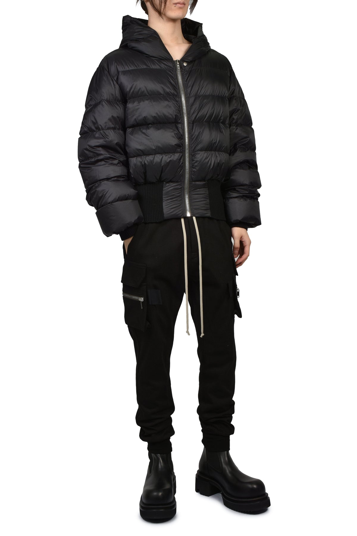 Rick Owens リックオウエンス 【本物保証】 パーカー ストリート系 メンズ HOODED JKT / BLK