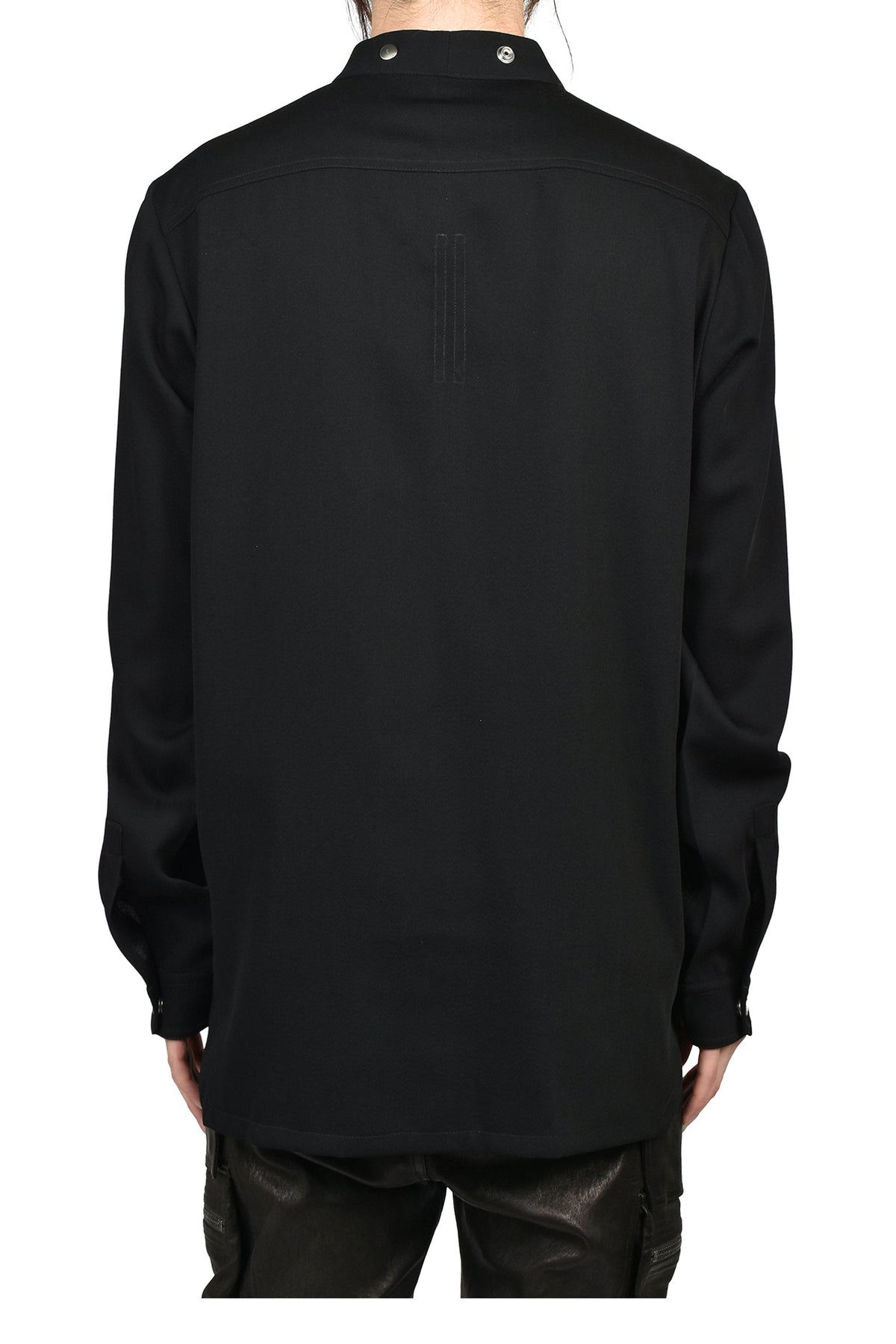Rick Owens リックオウエンス 【本物保証】 Tシャツ ストリート系 メンズ LARRY FOGPOCKET SHIRT / BLK