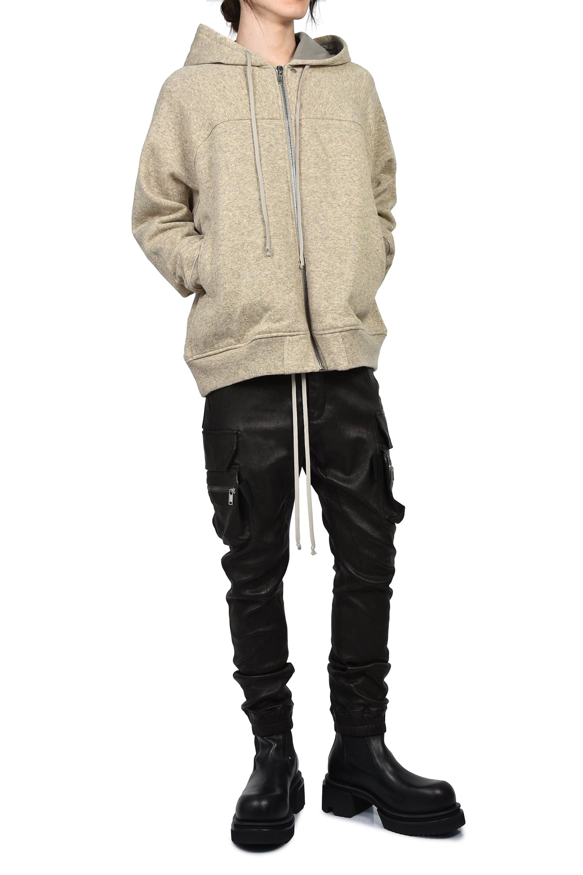Rick Owens リックオウエンス 【本物保証】 パーカー・スウェット ストリート系 メンズ WINDBREAKER / NATURAL