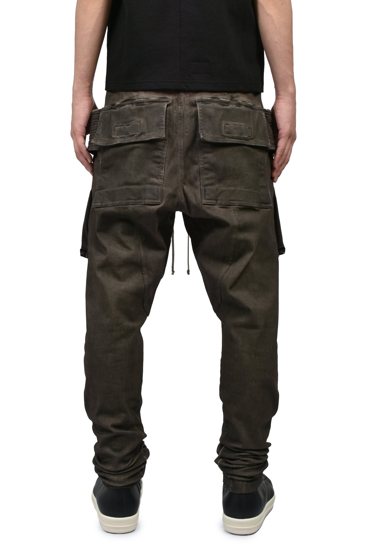 Rick Owens DRKSHDW リックオウエンス・ダークシャドウ 【本物保証】 カーゴパンツ ストリート系 メンズ CREATCH CARGO DRAWSTRING / DUST