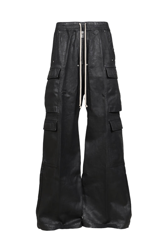 Rick Owens DRKSHDW リックオウエンス・ダークシャドウ 【本物保証】 カーゴパンツ ストリート系 メンズ DOUBLE CARGO JUMBO BELAS / BLK WAX