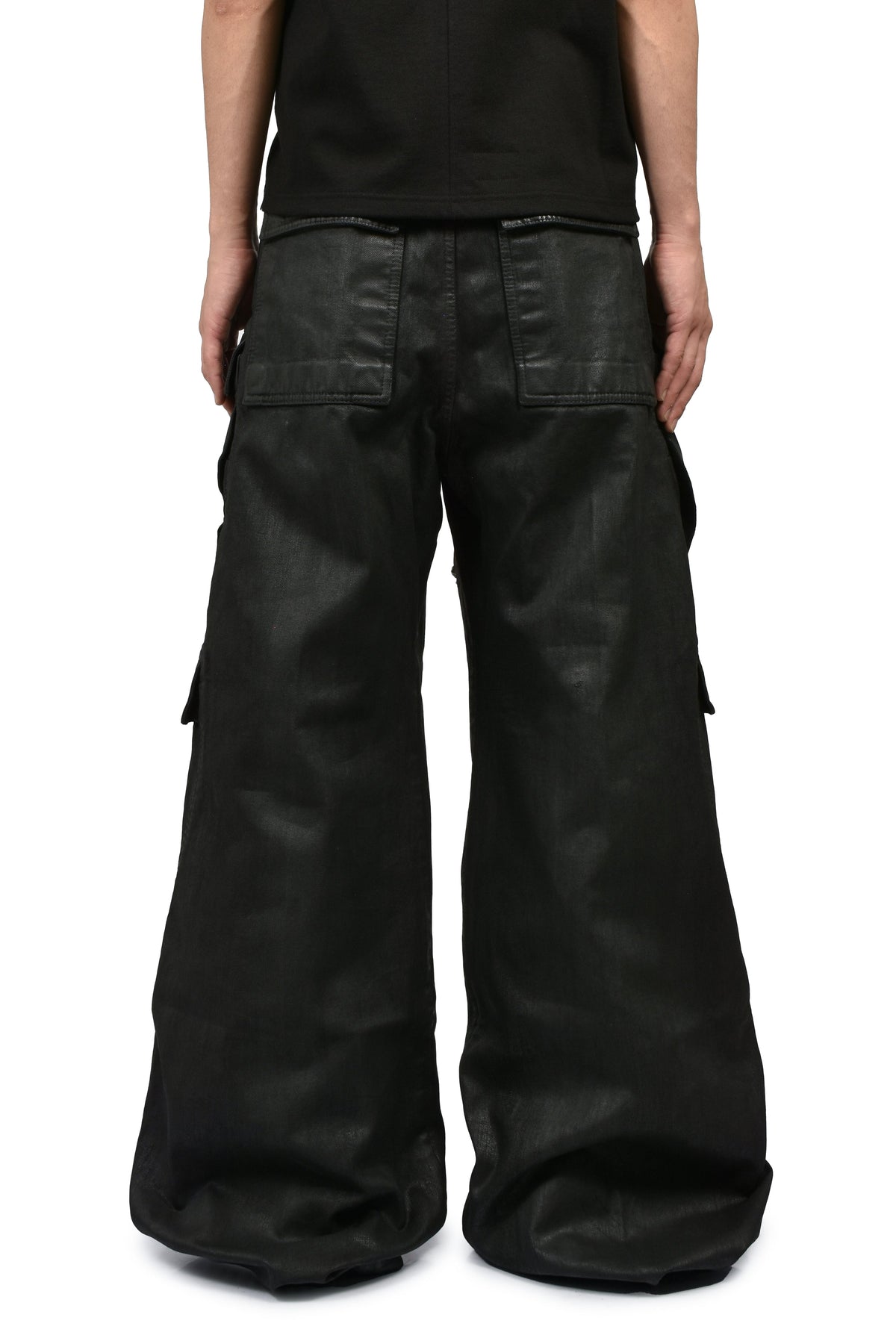 Rick Owens DRKSHDW リックオウエンス・ダークシャドウ 【本物保証】 カーゴパンツ ストリート系 メンズ DOUBLE CARGO JUMBO BELAS / BLK WAX