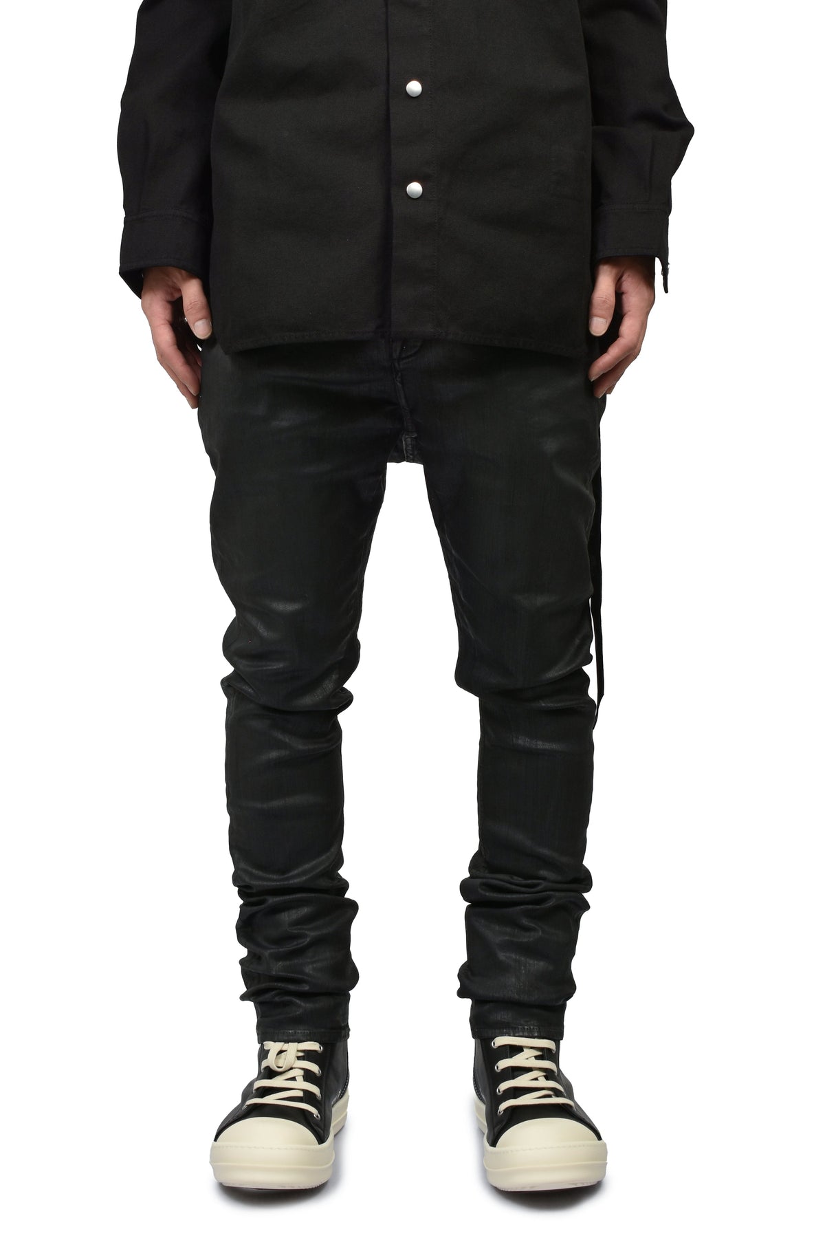Rick Owens DRKSHDW リックオウエンス・ダークシャドウ 【本物保証】 パンツ ストリート系 メンズ DETROIT CUT / BLK WAX