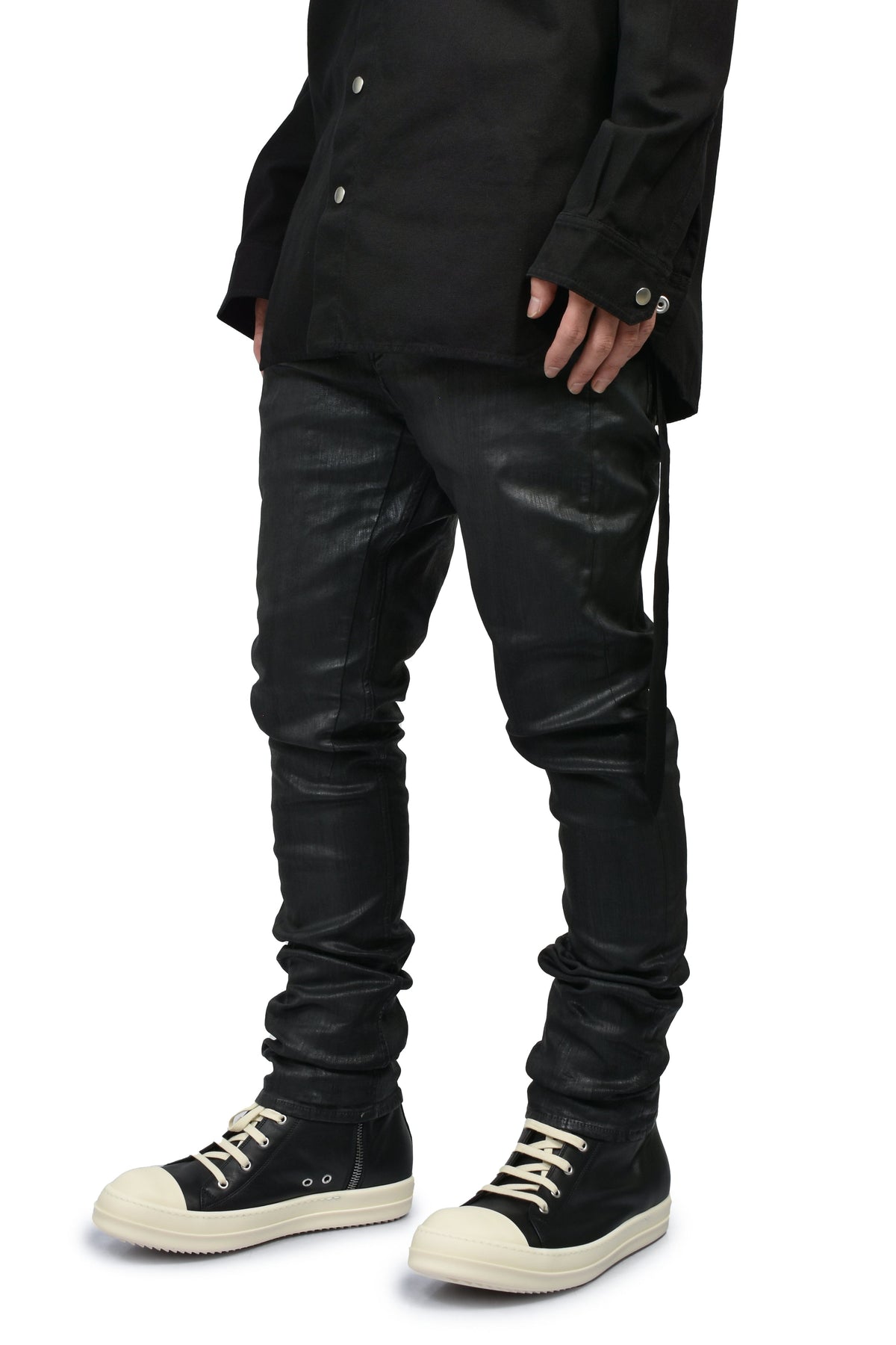 Rick Owens DRKSHDW リックオウエンス・ダークシャドウ 【本物保証】 パンツ ストリート系 メンズ DETROIT CUT / BLK WAX