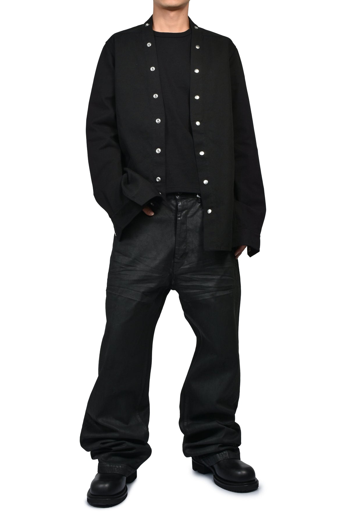 Rick Owens DRKSHDW リックオウエンス・ダークシャドウ 【本物保証】 デニムパンツ ストリート系 メンズ GETH JEANS / BLK WAX