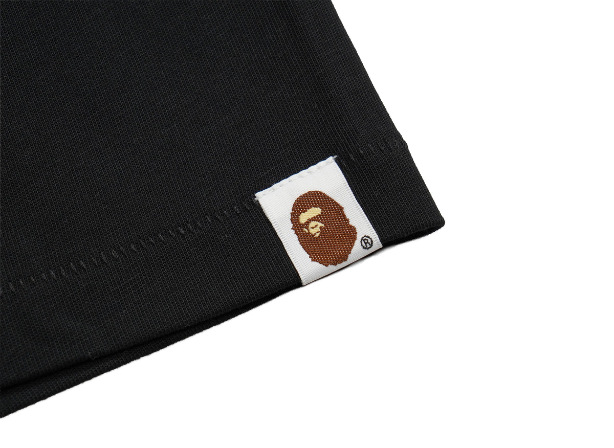 A BATHING APE アベイシングエイプ 【本物保証】 Tシャツ ストリート系 ユニセックス アベイシングエイプ x ディズニー ミッキーマウス カレッジ リラックスフィット Tシャツ "ブラック"
