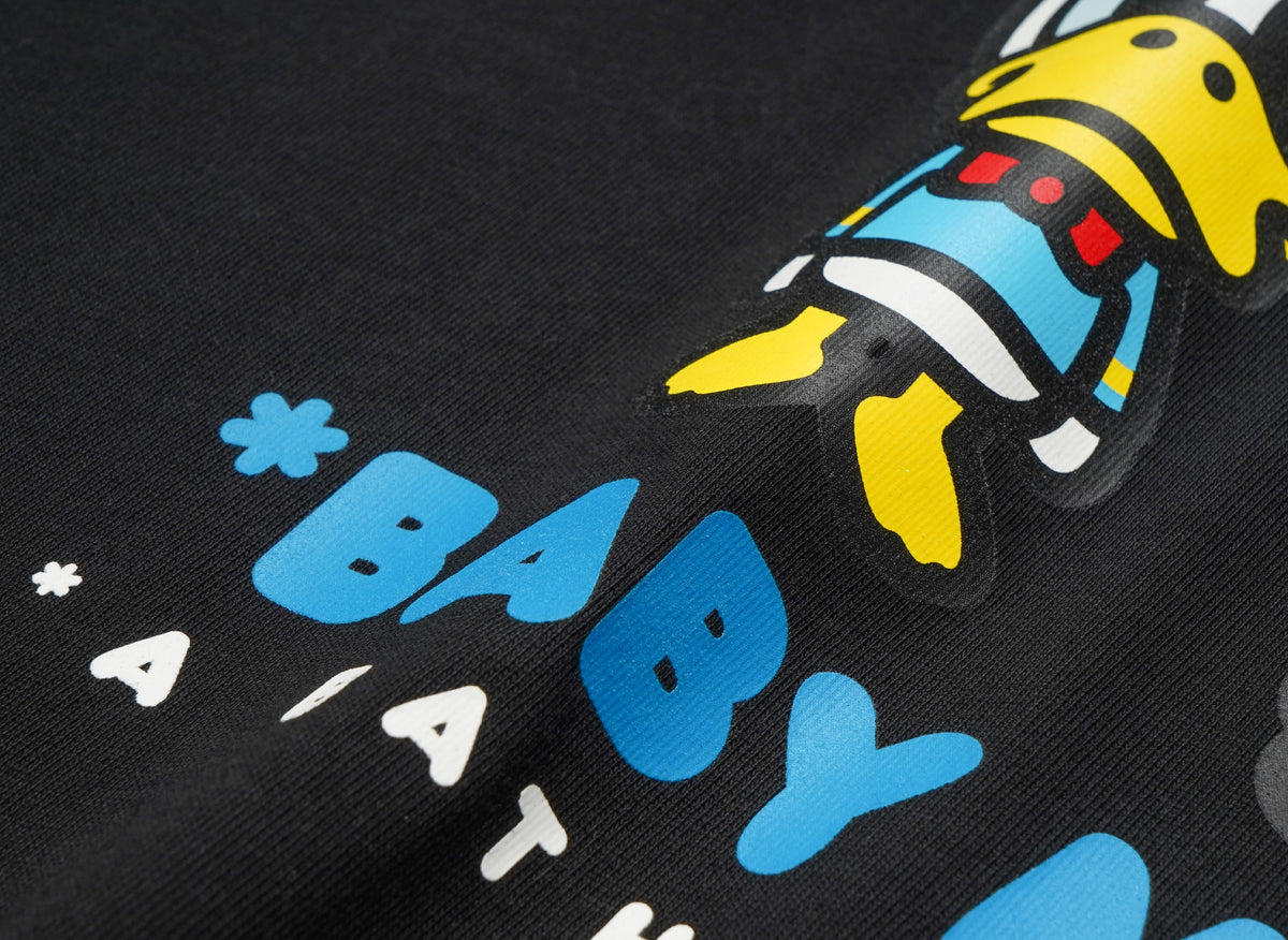 A BATHING APE アベイシングエイプ 【本物保証】 Tシャツ ストリート系 ユニセックス アベイシングエイプ x ディズニー ドナルドダック ベビーマイロ リラックスフィット Tシャツ "ブラック"