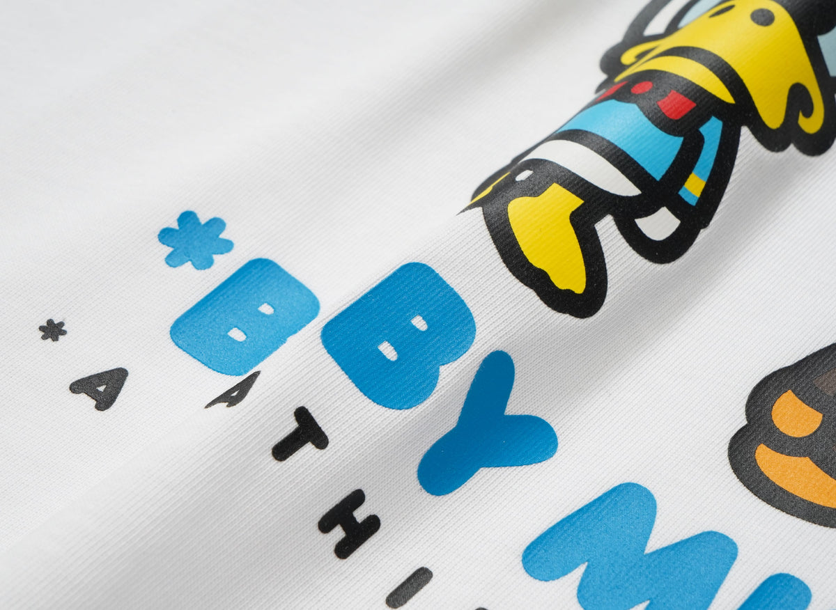 A BATHING APE アベイシングエイプ 【本物保証】 Tシャツ ストリート系 ユニセックス アベイシングエイプ x ディズニー ドナルドダック ベビーマイロ リラックスフィット Tシャツ "ブラック"