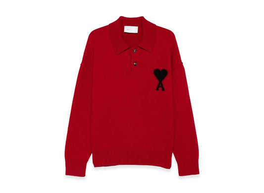 AMI PARIS アミ パリス 【本物保証】 knit ストリート系 ユニセックス アミパリス セーター "レッド"